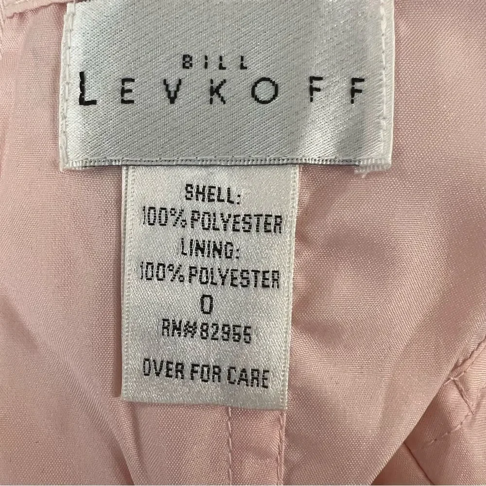 Bill Levkoff Strapless‎ Blush Pink Strapless Formal Dress -- 0